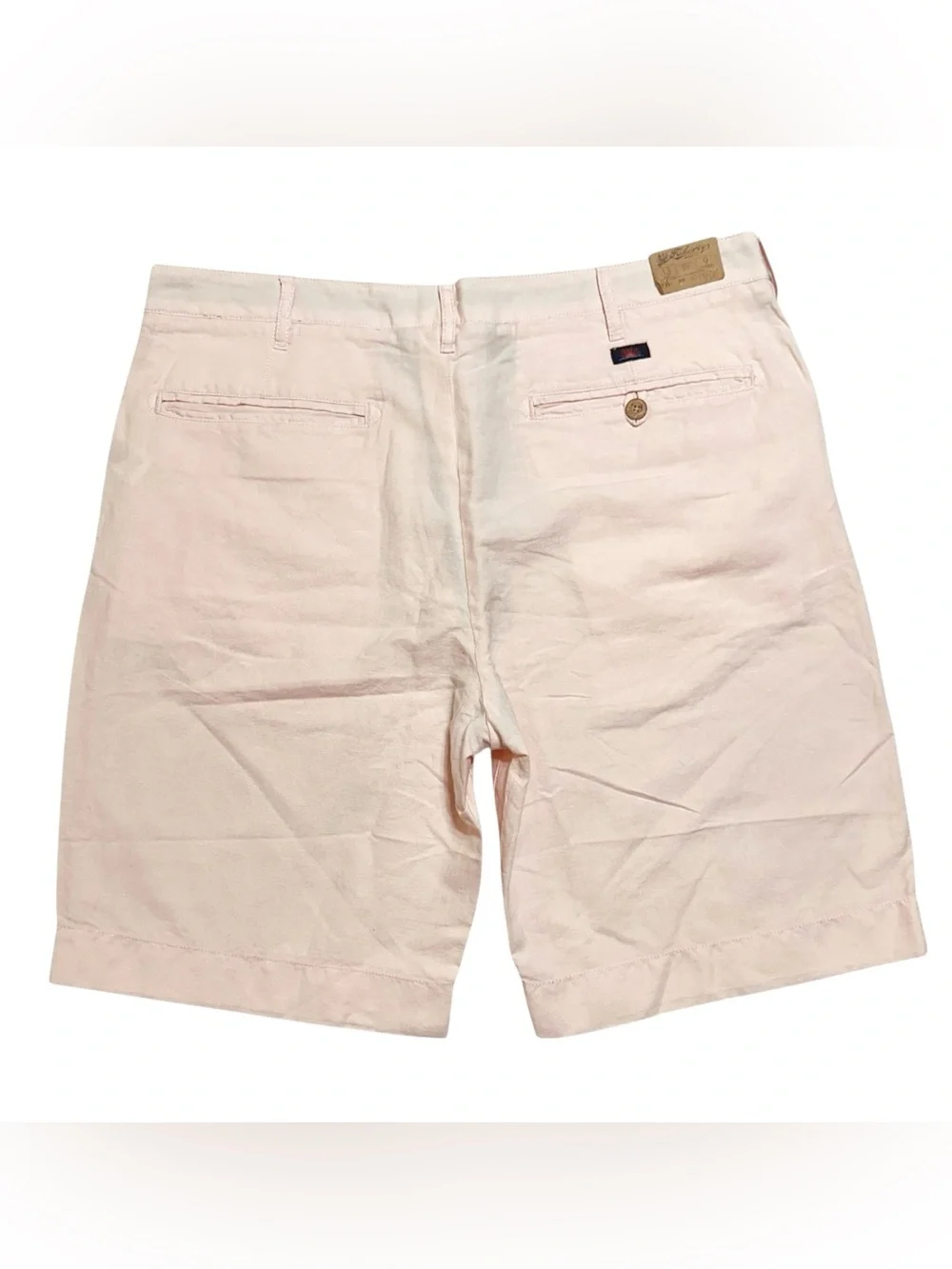 aherty NEW Men’s Malibu Pink Linen Blend Chino Shorts Sz.33 & 38 Preppy Casual